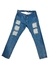 PANT ROTURAS - MOM JEANS CELESTE - comprar online