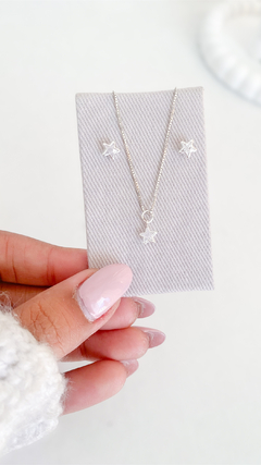 Conjunto Estrela Zircônia - comprar online