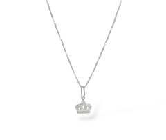 Colar Pingente Coroa Cravejada - comprar online