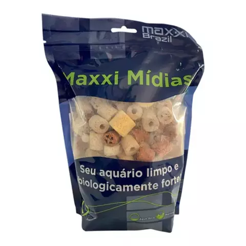 Maxxi Mídia Sete C/ Bag Mix Biológia P/ Aquarios Doce/salgado 500g - comprar online