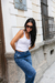 Calça Jeans Wide Leg 100% Algodão - loja online
