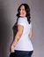 Blusa Manga Curta Baby Look com Decote em V - comprar online