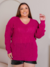 Blusa Plus Size de Tricô Fara - Manga Comprida | Mais Tricot - comprar online
