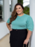 Blusa Plus Size de Tricô Raquel - Manga 3/4 | Mais Tricot