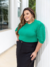 Blusa Plus Size de Tricô Raquel - Manga 3/4 | Mais Tricot na internet