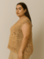 Plus Size - Saída de Praia Plus Size de Tricô Carla - Blusa/Regata | Mais Tricot