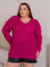 Blusa Plus Size de Tricô Fara - Manga Comprida | Mais Tricot na internet