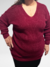 Blusa Plus Size de Tricô Fara - Manga Comprida | Mais Tricot