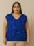 Plus Size - Saída de Praia Plus Size de Tricô Carla - Blusa/Regata | Mais Tricot - loja online