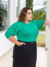 Blusa Plus Size de Tricô Raquel - Manga 3/4 | Mais Tricot - comprar online