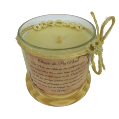 Vela Perfumada Aromática Artesanal Decorada - Religiosa - Oração Pai Nosso na internet