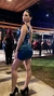 Vestido corto con aplique en internet