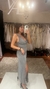 Vestido plateado largo en internet