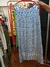 Vestido blanco y azul sin mangas - comprar online