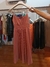 Vestido plizado rosa viejo - comprar online