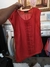 Blusa roja con pliegues - comprar online