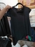 Remera negra mangas cortas - comprar online