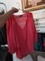 Blusa en V salmón - comprar online