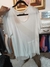 Blusa blanca con pliegues - comprar online