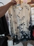 Blusa blanca y azul diseño - comprar online