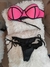 Bikini fucsia y negra - comprar online
