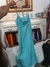 Vestido midi celeste - comprar online