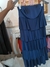 Vestido capas azul - comprar online