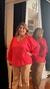 Blusa mangas largas rojo en internet