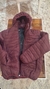 Puffer bordo con corderito - comprar online