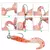 Jig Head JYJ em Aço Carbono – 7 Pesos (1,5 g a 20 g) para Bass, Traíra & Redfin