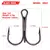 PROBEROS – Kit 20 × Anzóis Triplos Pretos, Aço Carbono Ultra‑Afiado, Tamanhos 2# a 14# (Hook Treble) na internet
