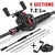 Sougayilang-Carbon Fiber Fishing Rod e Reel Combo Vara + carretilha| 1.8 - 2.1m