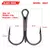 Imagem do PROBEROS – Kit 20 × Anzóis Triplos Pretos, Aço Carbono Ultra‑Afiado, Tamanhos 2# a 14# (Hook Treble)