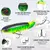 Conjunto de 6 peças de iscas Whopper Plopper Topwater com cauda giratória para atrair peixes predadores como bass, tucunaré e traíra. - loja online