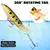 Conjunto de 6 peças de iscas Whopper Plopper Topwater com cauda giratória para atrair peixes predadores como bass, tucunaré e traíra. - comprar online