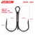 PROBEROS – Kit 20 × Anzóis Triplos Pretos, Aço Carbono Ultra‑Afiado, Tamanhos 2# a 14# (Hook Treble) - loja online