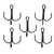 PROBEROS – Kit 20 × Anzóis Triplos Pretos, Aço Carbono Ultra‑Afiado, Tamanhos 2# a 14# (Hook Treble) - comprar online