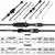 Sougayilang Vara de Pesca Giratória Ultralight – 1,8m / 2,1m - comprar online