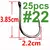 iseama carpa anzol de pesca offset círculo gancho único mosca (100/50/25 pçs) - comprar online