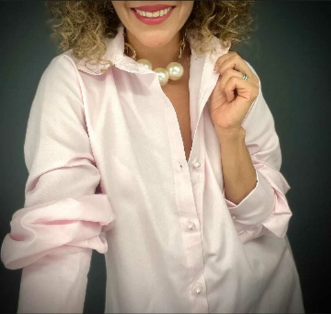 CAMISA OVERSIZE ROSA - comprar en línea