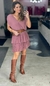 Vestido amassado com elastico na cintura na internet
