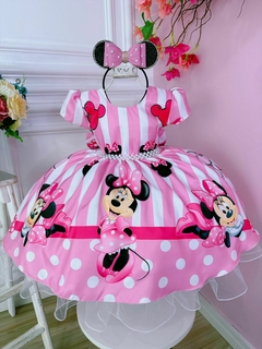 Vestido Minnie rosa
