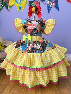 Vestido amarelo junino