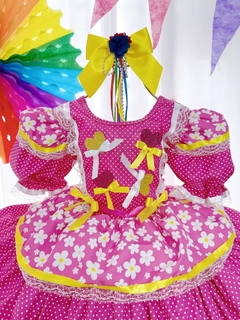 Vestido Junino Rosa - comprar online