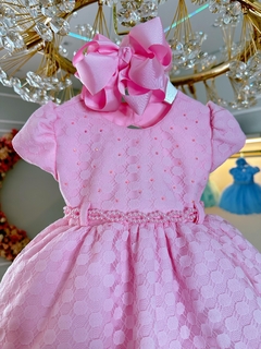 Vestido rosa claro bebê - comprar online