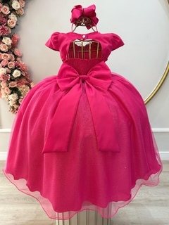 Vestido longo rosa pink na internet