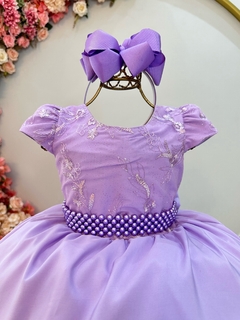 Vestido longo lavanda - comprar online