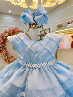Vestido azul bebê - comprar online