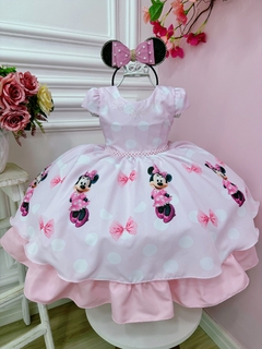 Vestido Minnie rosa