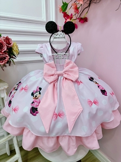 Vestido Minnie rosa na internet